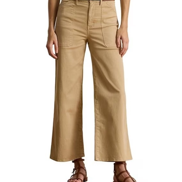 Polo Ralph Lauren Pants - Lauren Ralph Lauren
Petite Size High Rise Cotton Wide-Leg Cropped Pants